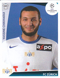 Yassine Chikhaoui FC Zurich samolepka UEFA Champions League 2009/10 #201